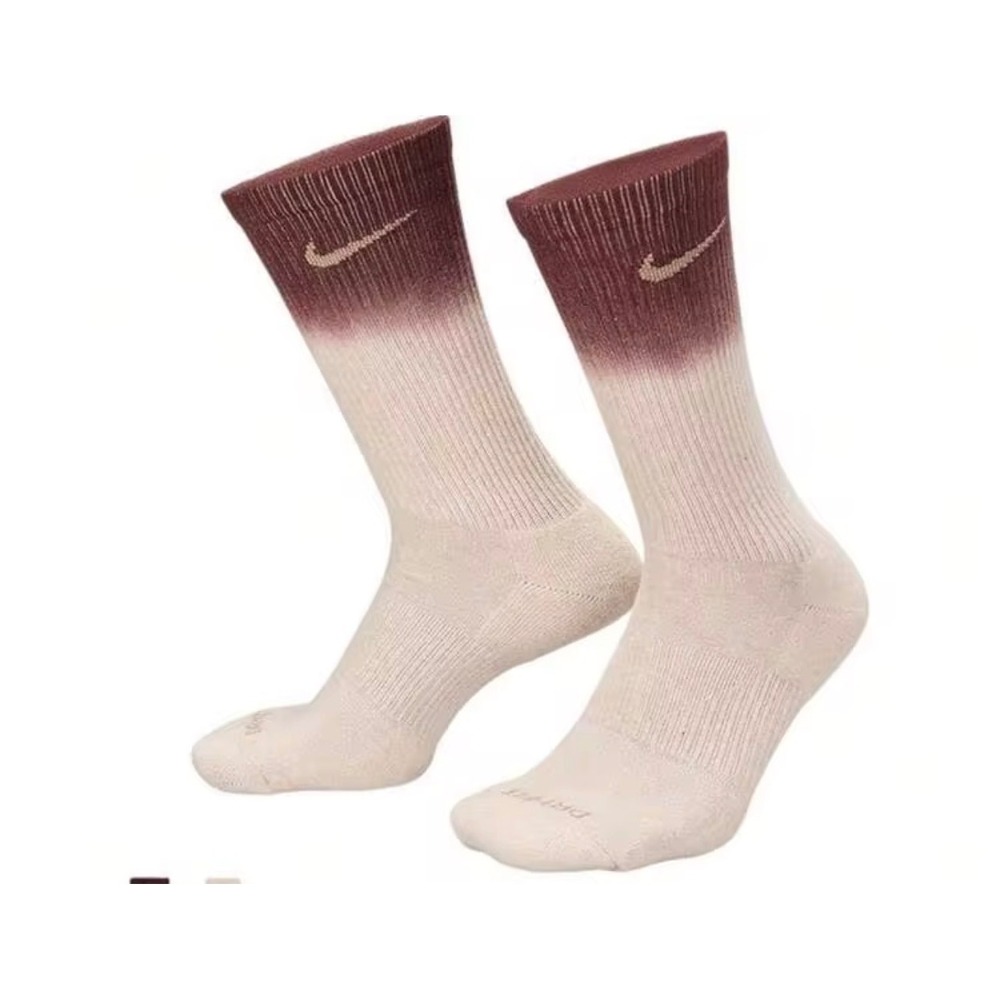 Nike Everyday Plus Crew Socks Men L Multicolor New Dip Dye Dri-Fit FQ1355-910